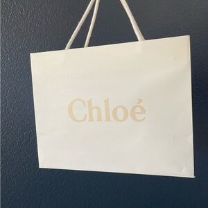 Chloé White Shopping Bag